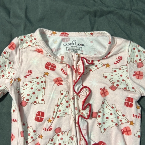 Caden Lane Christmas Two Way Zipper One Piece - Picture 3 of 7